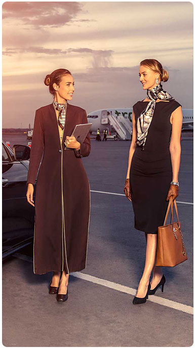 Personal airport assistance for business travellers